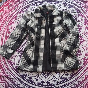 White and black coat